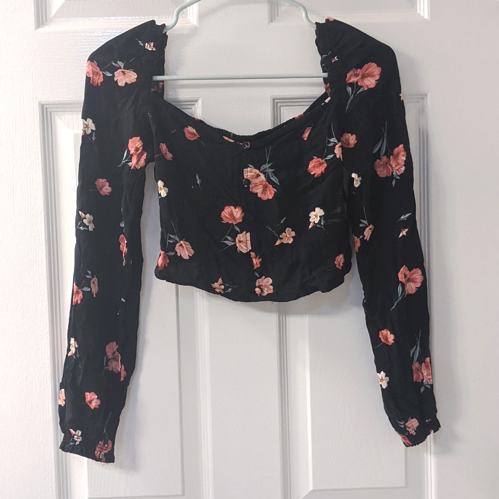 H&M Floral Crop Top